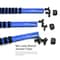 Capri Tools Aluminum Socket Rail Set, 14, 38 and 12 Drive, 17 Long, Blue, 3Pcs Rail W 58 Socket Clips CP50200-3PK-17BL - alternate 7